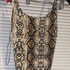 brand new snakeskin body suit